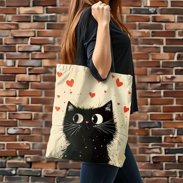 Шопер "Кіт у серцях" SHOP-022 фото