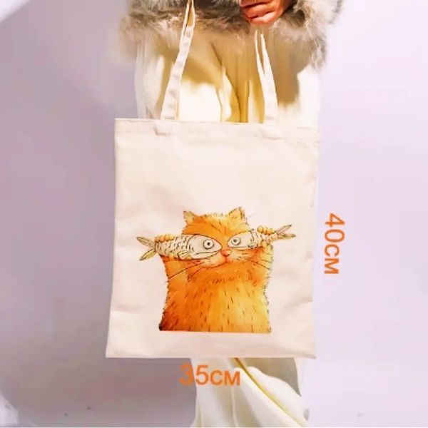 Шопер "кіт з рибками" SHOP-030 фото