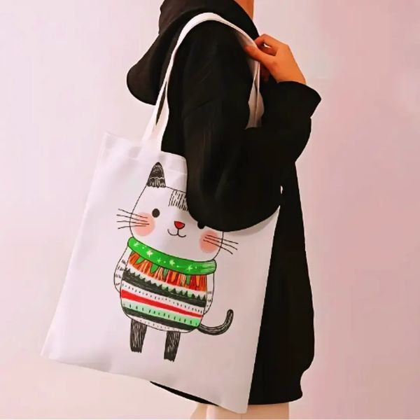 Шопер "Кошеня в светрі" SHOP-031 фото