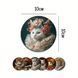 Підставки під чашки (дерево) "Королівські коти" 6шт KIT-002 фото 4